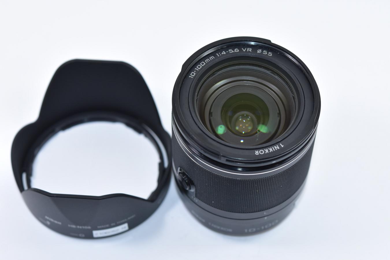 ニコン 【B級特価品】Nikon 1NIKKOR 10-100mm F4-5.6 VR ブラック 【純正フードHB-N106付】 カメラのヤマ