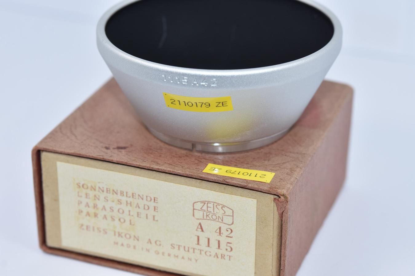 希 少】Zeiss Ikon 1115 A42 【内径42mm被せフード 元箱付 希 少】Zeiss Ikon 1115 A42 【内径42mm被せフード 元箱付