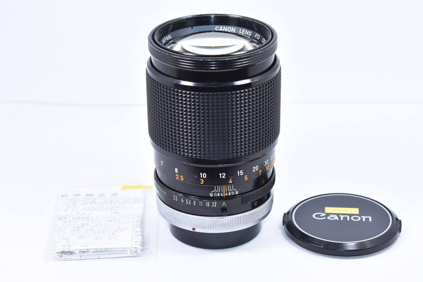 極美品 整備済】Canon FD 135mm f2.5 sc MF 望遠レンズ-