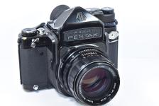 PENTAX 6×7 ミラーアップ TTL Super-Multi-Coated TAKUMAR/6×7 105/2.4付 モルト交換済 【ストラップ金具付】