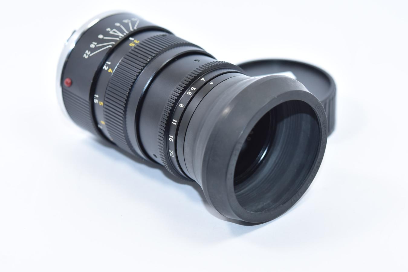 LEICA ELMAR-C 90mm F4 純正フード付 【ライカMマウントレンズ
