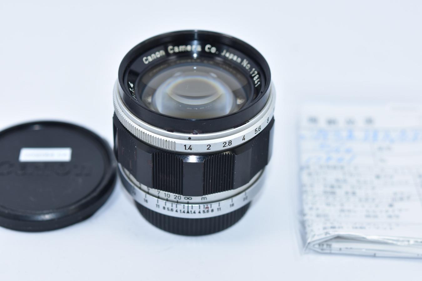 キヤノン Canon 50mm F1.4 整備済【ライカLマウントレンズ】 カメラの 