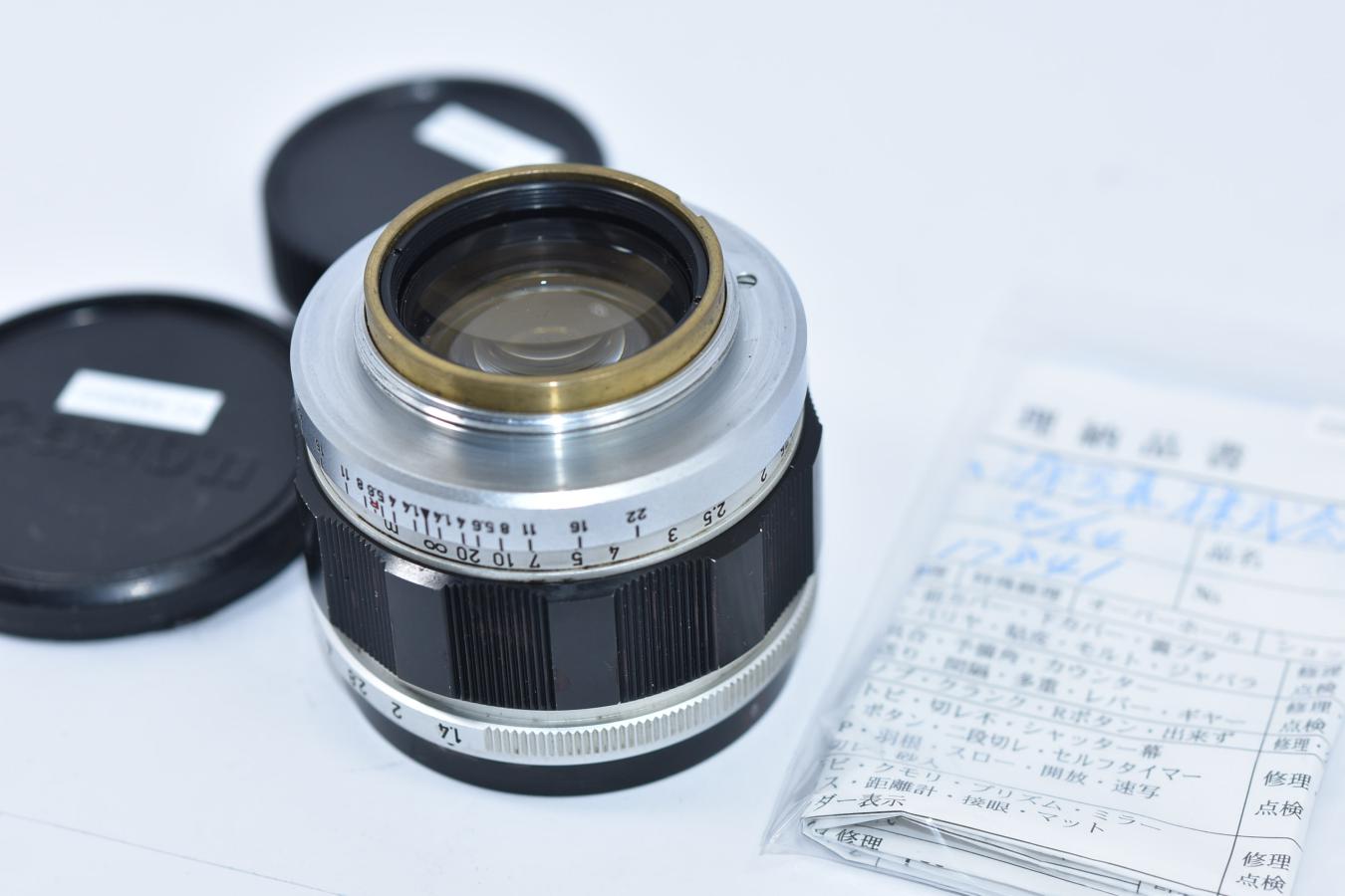 カメラ レンズ(単焦点) キヤノン Canon 50mm F1.4 整備済【ライカLマウントレンズ】 カメラの 