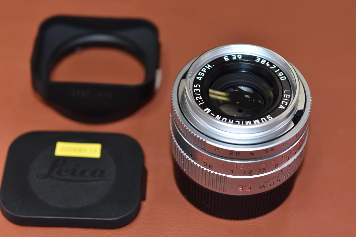 LEICA SUMMICRON-M 35mm F2 ASPH. 6bit シルバー【純正フード12526付 ...