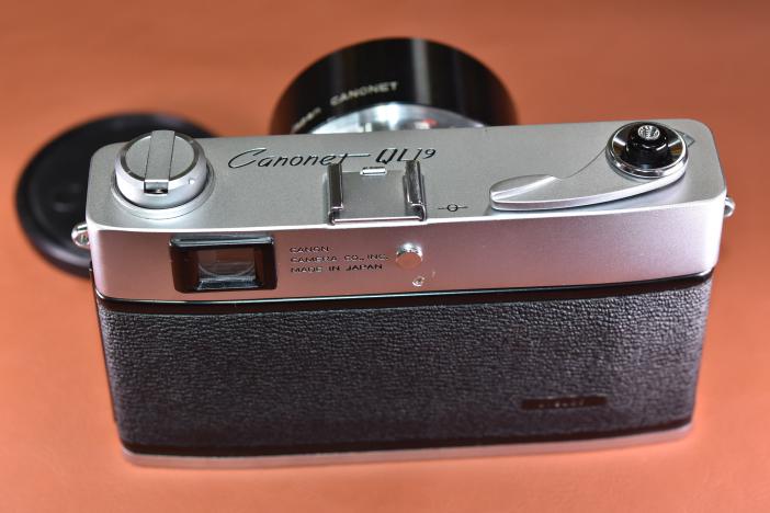 Canon Canonet QL19 純正メタルフード付【 CANON LENS SE 45/1.9