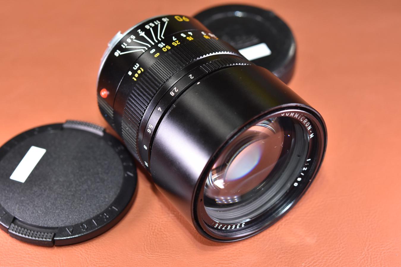 LEICA SUMMICRON-M 90mm F2 E55 フード組込 【336万台 1985年製