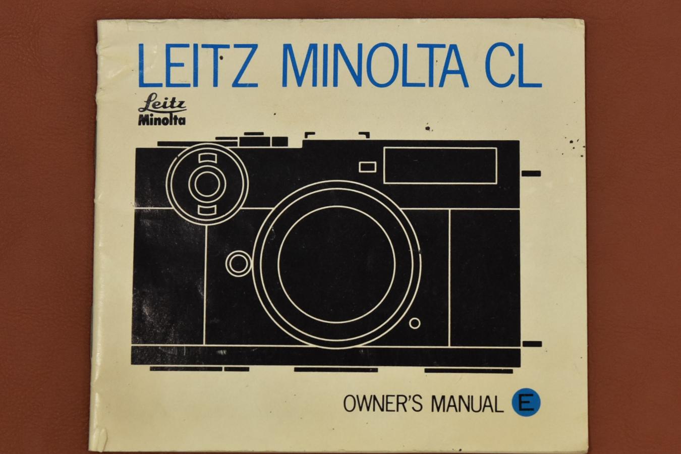 【絶版取説】LEITZ MINOLTA CL 英文取説