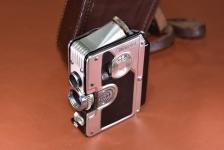 【希 少】Goerz Minicord Silver×Black 純正本革ケース、フィルムマガジン付 【C.P.Goerz HELGOR 2.5cm F2 レンズ搭載】