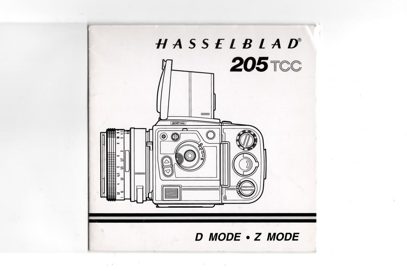 【絶版取説】HASSELBLAD 205TCC 取説