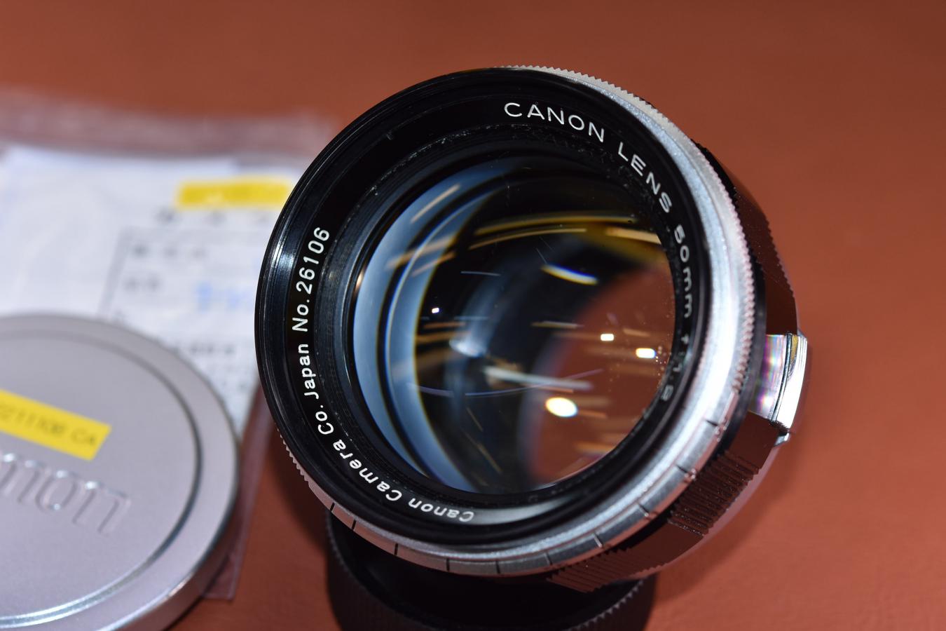 キヤノン Canon 50mm F1.2 整備済【ライカLマウントレンズ】 カメラの 