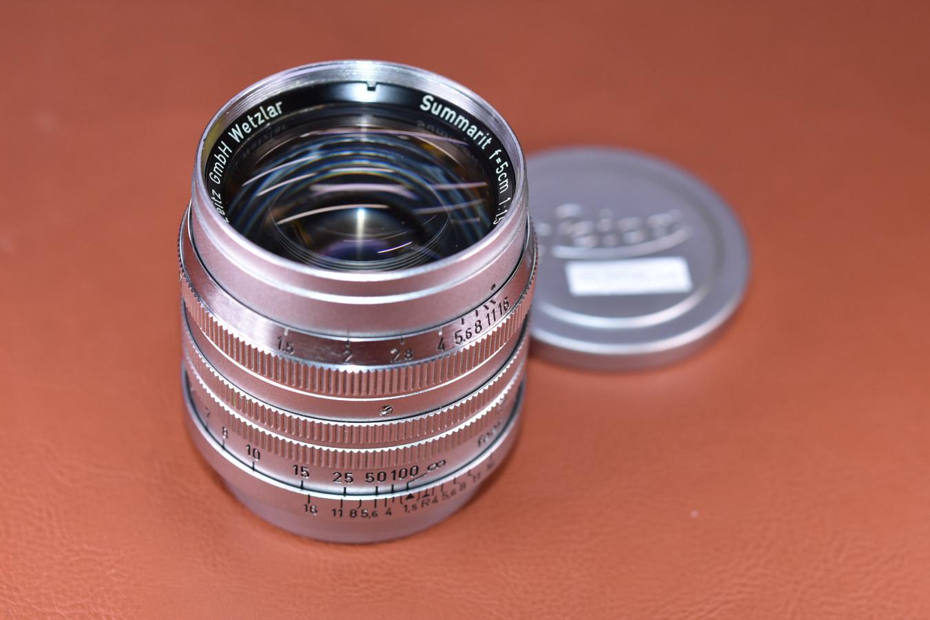 Leica Leitz Summarit 5cm F1.5 レンズフィルター付き