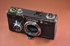 【希 少】ZEISS IKON Contax I型 【通称:ブラックコンタックス 希少なスローシャッターなし最初期モデル】