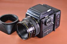 ZENZA BRONICA SQ ZENZANON-S 80/2.8付 整備済 【純正フード、グリップ、120フィルムバック付】