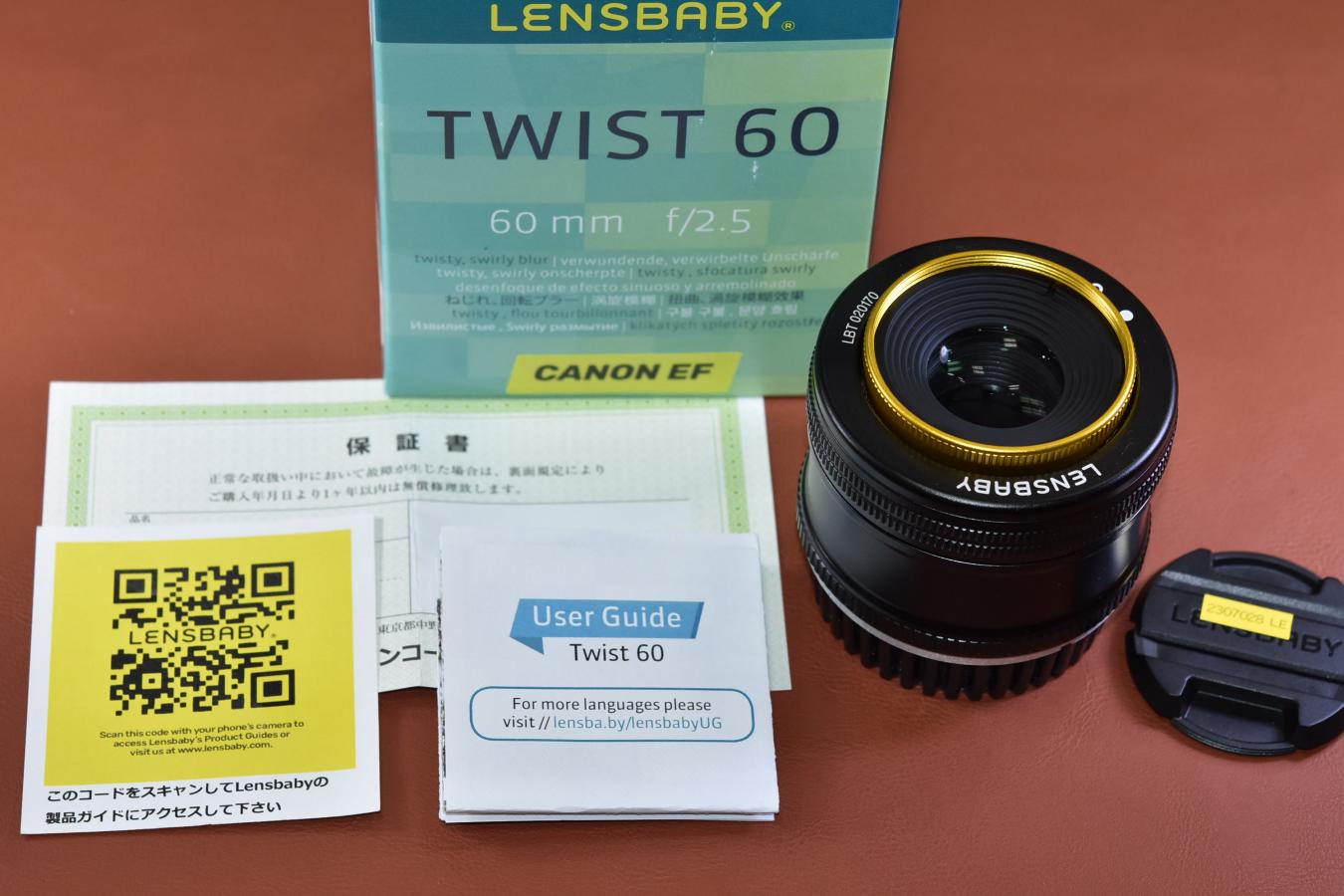 LENSBABY TWIST 60 60mm F2.5 元箱付一式 【Canon EFマウントレンズ】