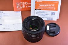 SONY DT 50mm F1.8 SAM  SAL50F18 元箱付一式 【SONY Aマウントレンズ】