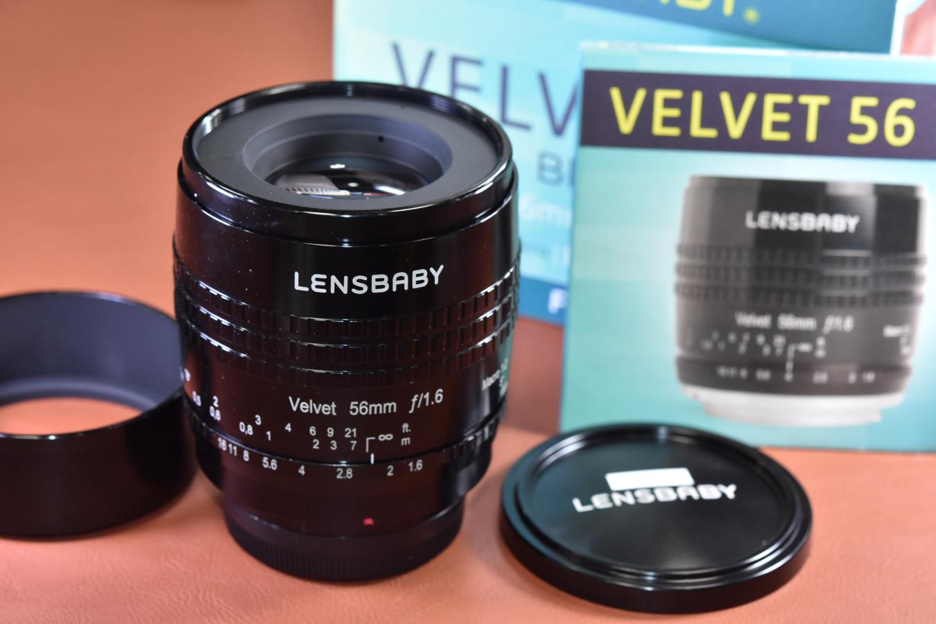 LENSBABY VELVET 56 Black 56/1.6 元箱付一式 【FUJIFILM Xマウントレンズ】