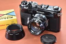 【コレクション向け】Nikon S3 Olympic NIKKOR-S 50/1.4、純正メタルフード(元箱あり)付 【キレイな物をお探しの方必見!!】
