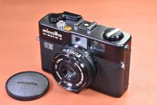 minolta HI-MATIC F Black モルト交換済 【ROKKOR 38/2.7  レンズ搭載】