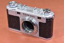 【コレクション向け】Nikon MS 黒目ソケット MADE IN OCCUPIED JAPAN ボディと裏蓋のシリアルナンバー一致【キレイな物をお探しの方必見!!自信ありの逸品!!】