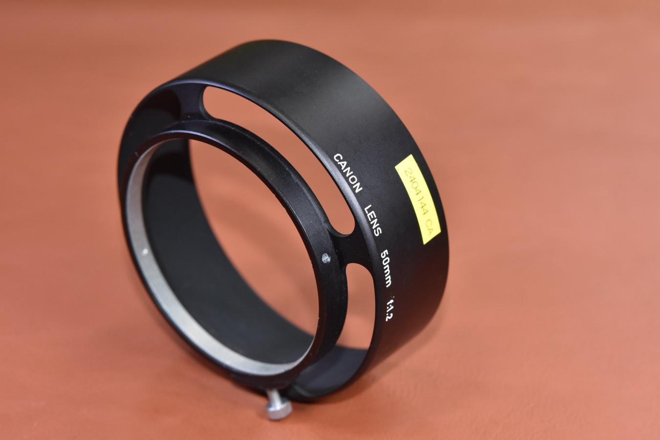 Canon 50/1.2用METAL HOOD【キレイな物をお探しの方必見!!自信ありの逸品!!】