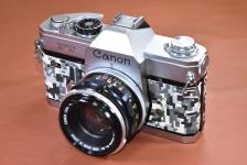 【リメイクカメラ】 Canon FT QL Silver  FL 50/1.8 付【モルト交換済】
