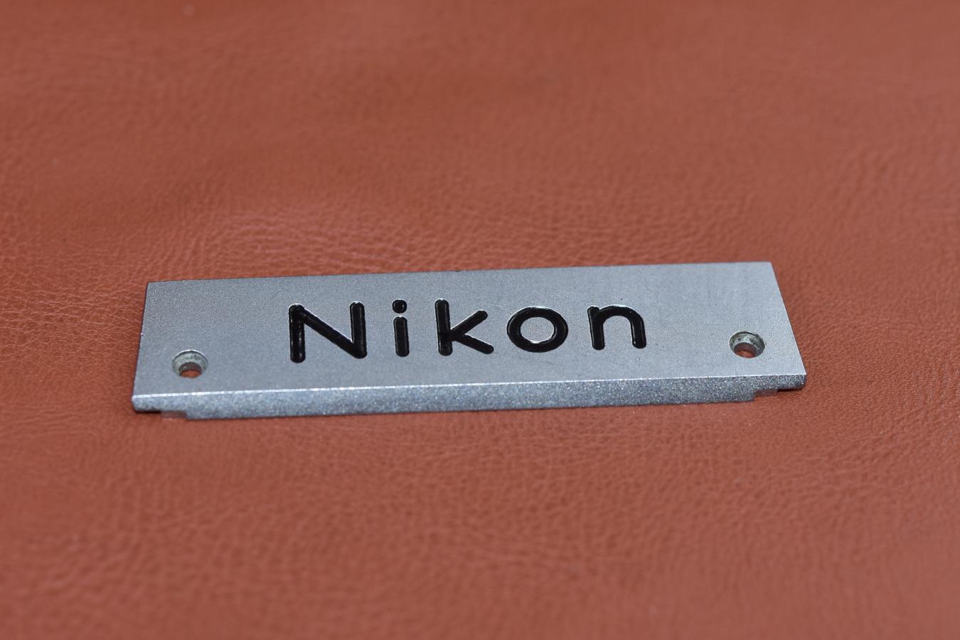  【希 少】Nikon 銘板 Nikon F用【元カメラのきむらカリスマ修理職人 田口由明氏所有放出!!】
