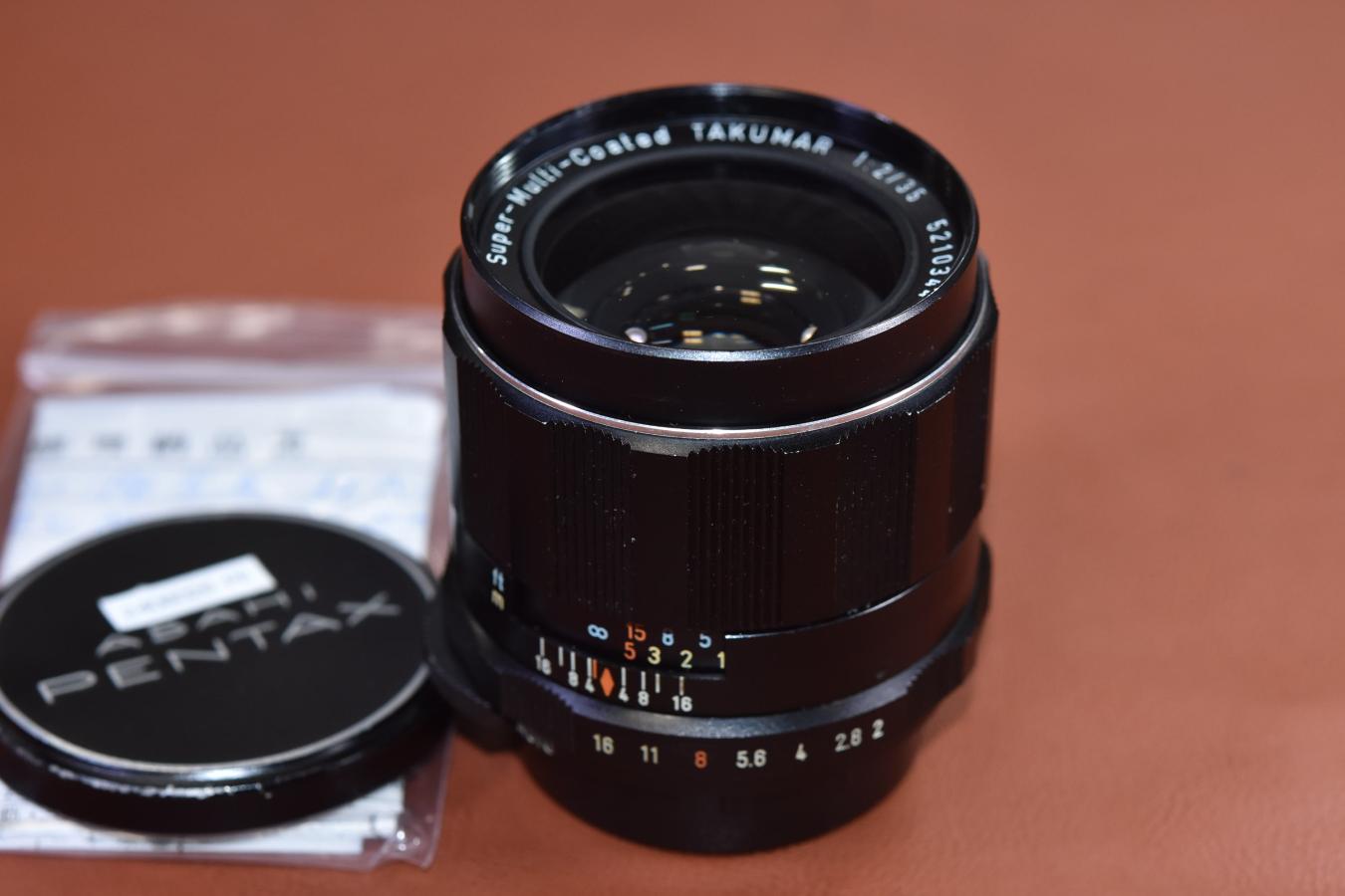 PENTAX Super-Multi-Coated TAKUMAR 35mm F2 整備済【カメラ女子に絶大な人気のオールドレンズ M42マウントレンズ】