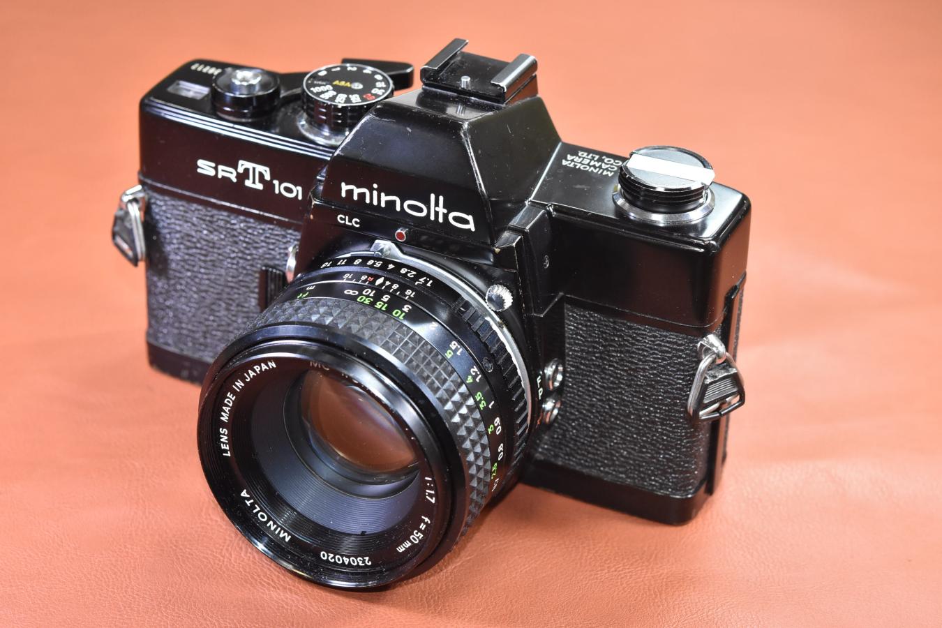 minolta SRT101 Black MC ROKKOR-PF 50/1.7付