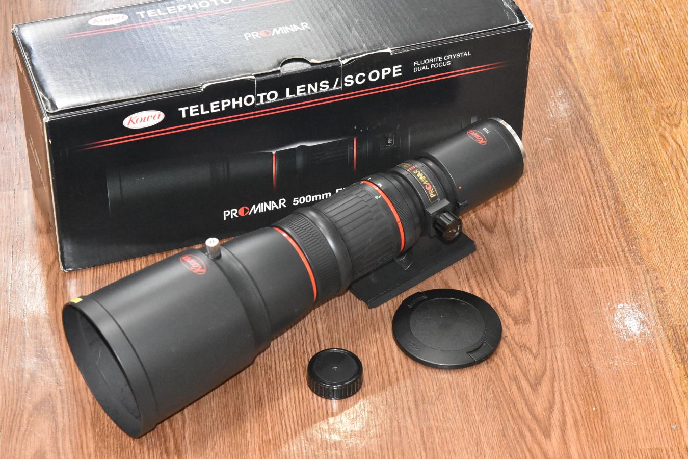 【希 少】Kowa PROMINAR 500mm F5.6 FL 標準キット(TX10付) 元箱付【Nikon用】
