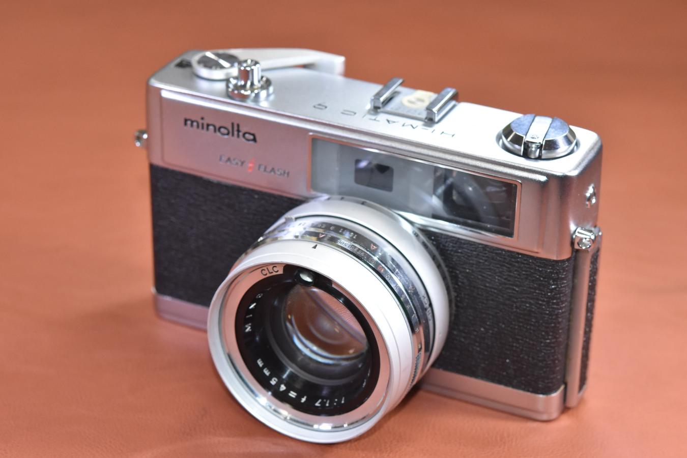 minolta HI-MATIC 9 モルト交換済【MINOLTA ROKKOR-PF 45/1.7レンズ搭載】