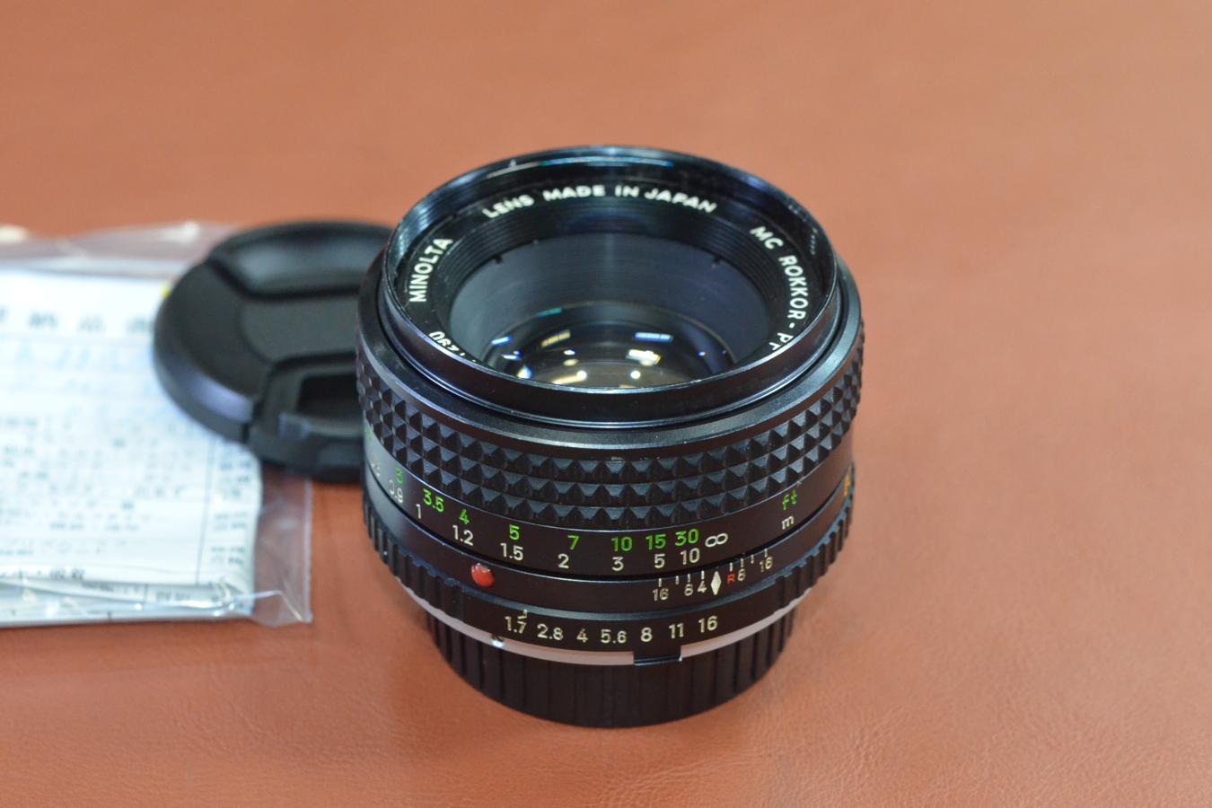 【B級特価品】 MINOLTA MC ROKKOR-PF 50mm F1.7【整備済】