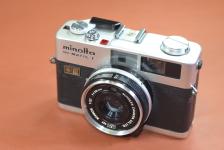 minolta HI-MATIC F Silver モルト交換済【MINOLTA ROKKOR 38/2.7レンズ搭載】