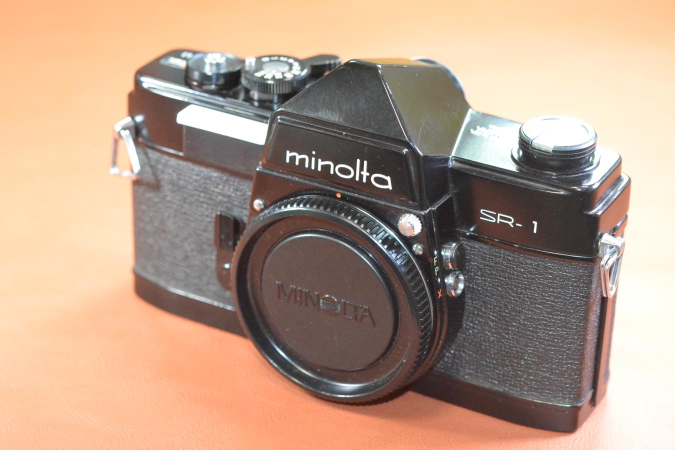 ミノルタ 【希 少】minolta SR-1 Black 【貴重な露出計接続部