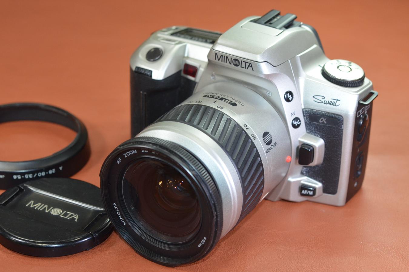 【B級特価品】MINOLTA αSweet Silver AF 28-80/3.3-5.6 Silver付 【純正フード付】