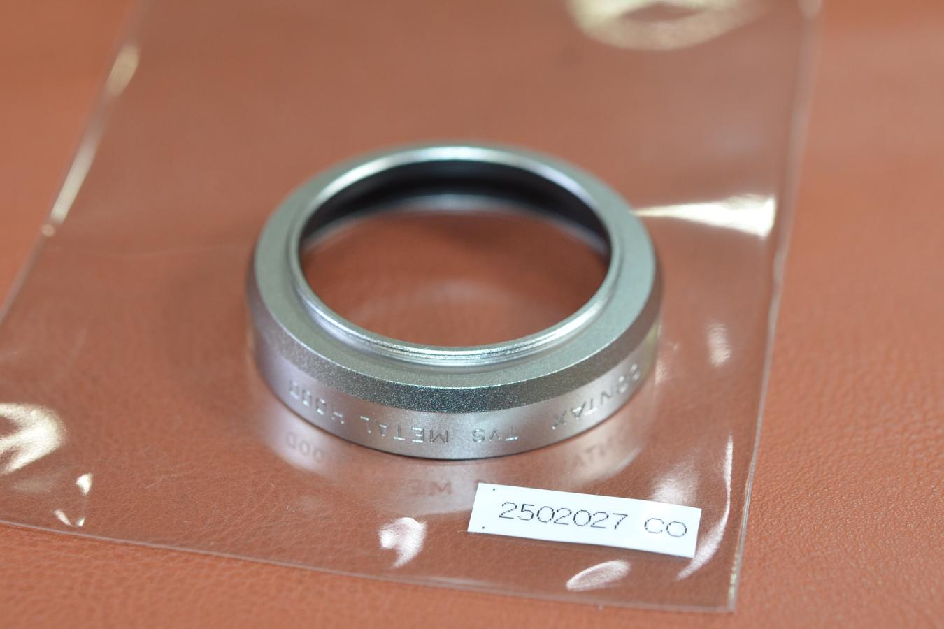 【希 少】CONTAX TVS II METAL HOOD Silver【CONTAX TVS、TVS II、T3等用】※キレイな物をお探しの方必見!!自信ありの逸品!!
