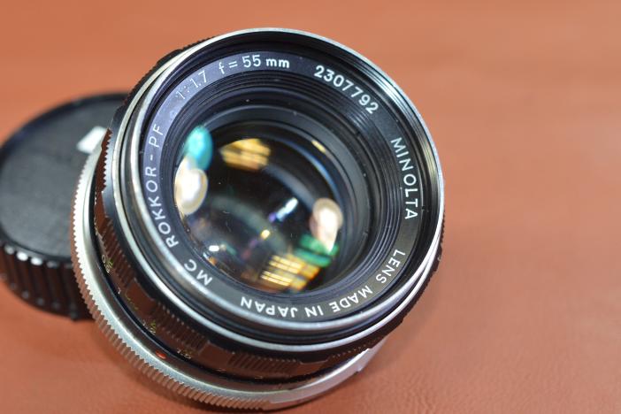 MINOLTA MC ROKKOR-PF 55mm F1.7【カメラ女子に絶大な人気の
