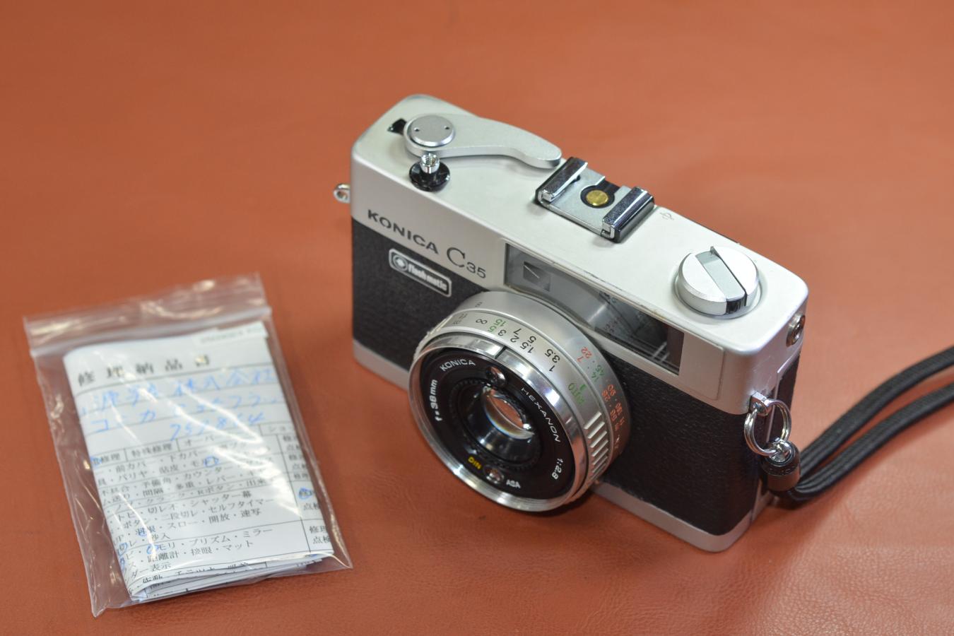 Konica C35 flash matic Silver 整備済 【KONICA HEXANON 38/2.8 搭載】