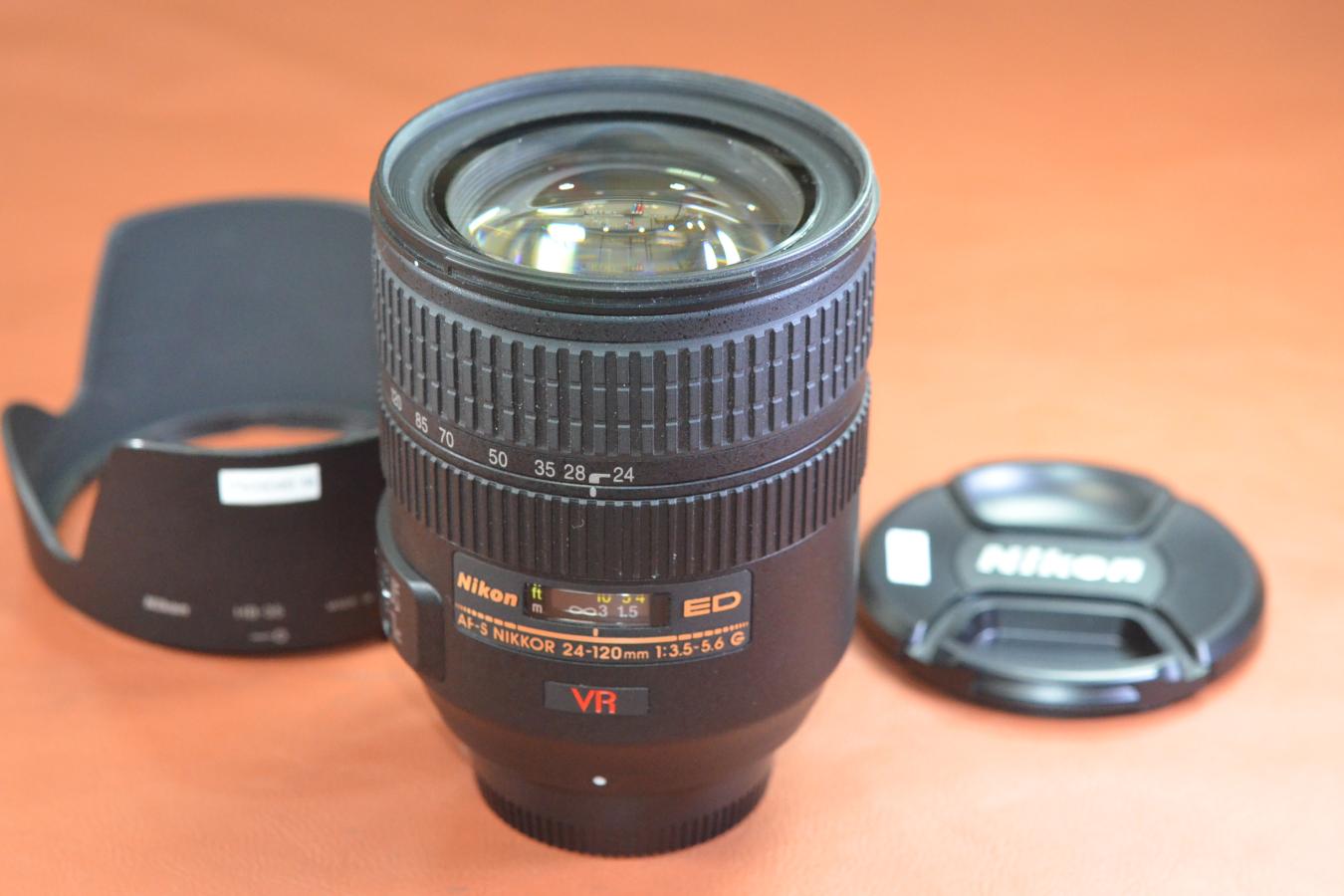 Nikon AF-S NIKKOR 24-120mm F3.5-5.6G ED VR 純正フードHB-35付 【キレイな物をお探しの方必見!!自信ありの逸品!!】