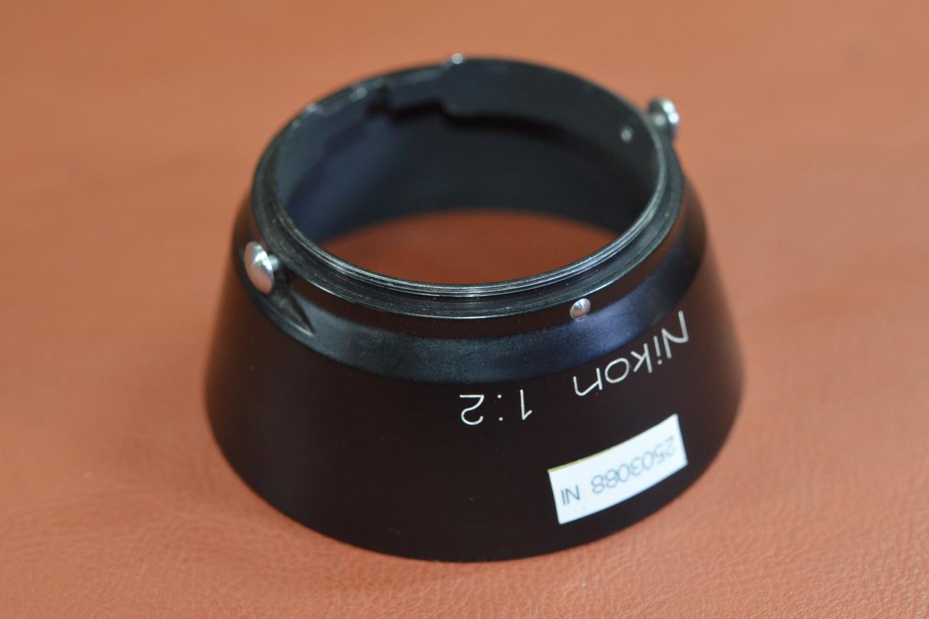 Nikon NIKKOR 5cm F2 METAL HOOD Nikon 1:2 刻印【Nikon Sマウント 50/2用】