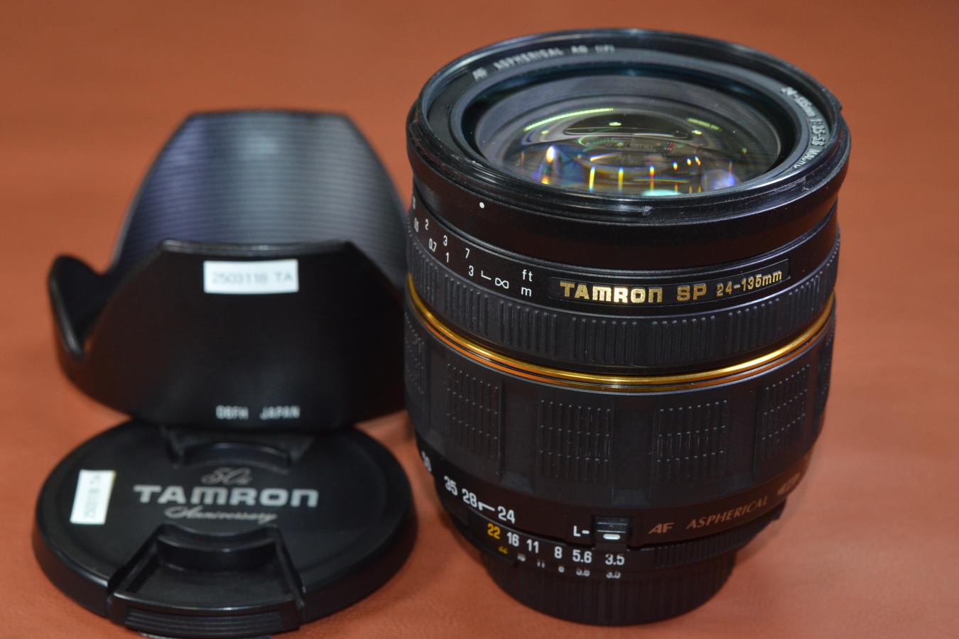 TAMRON SP 24-135mm F3.5-5.6 MACRO AD ASPHERICAL  純正フード付 【Model:190D Nikon用】