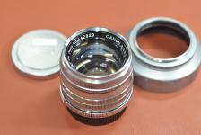 Canon 50mm F1.8 純正メタルフード付【LEICA Lマウントレンズ】