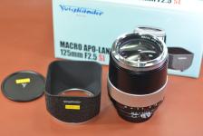 【コレクション向け】Voigtlander MACRO APO-LANTHAR 125mm F2.5 SL  元箱付 【Nikon用】※キレイな物をお探しの方必見!!自信ありの逸品!!