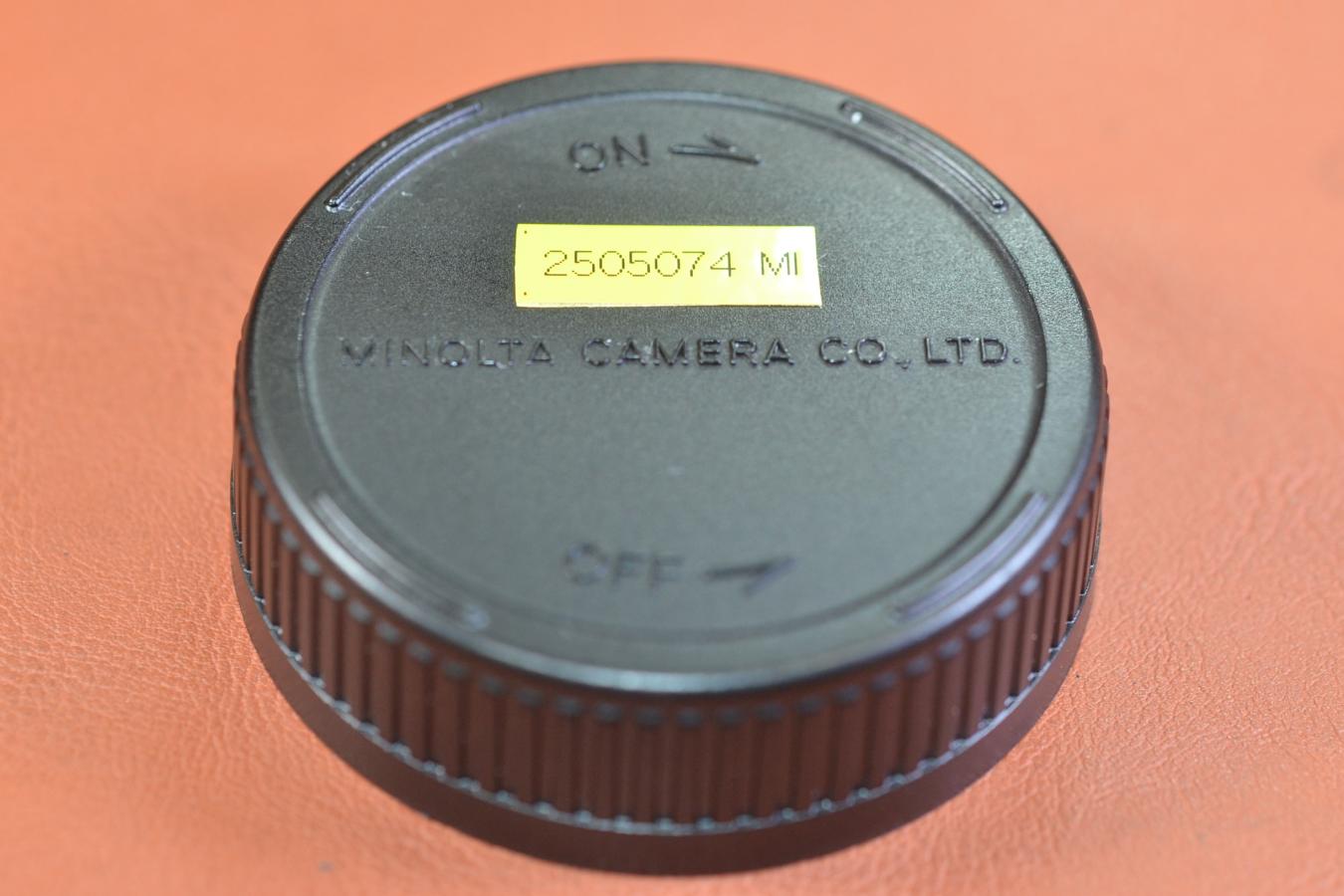 【絶版アクセサリー】MINOLTA M-ROKKOR リアキャップ 【LEICA Mマウント用】※キレイな物をお探しの方必見!!自信ありの逸品!!