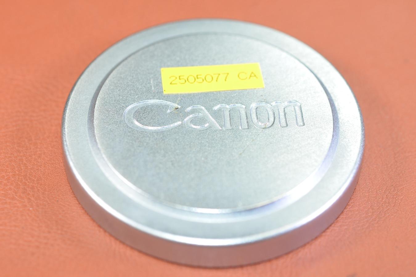 【絶版アクセサリー】Canon METAL LENS CAP 【Canon 50/1.4等用】