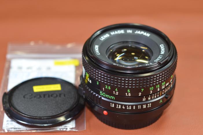 Canon NEW FD 50mm F1.8 整備済【カメラ女子に絶大な人気の