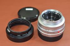 【希 少】LEICA SUMMICRON-R 50mm F2 Silver 純正メタルフード12564付 【199万台1963年製】※キレイな物をお探しの方必見!!自信ありの逸品!!