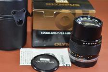 【コレクション向け】OLYMPUS E.ZUIKO AUTO-T 135mm F3.5 元箱付一式 【キレイな物をお探しの方必見!!自信ありの逸品!!】