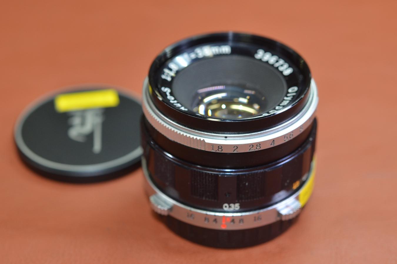 OLYMPUS F.Zuiko Auto-S 38mm F1.8 【OLYMPUS PEN-F、FT用レンズTTLNoあり】