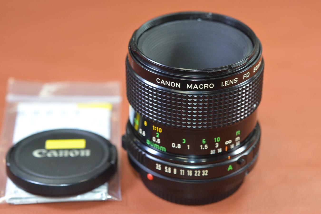 Canon NEW FD 50mm F3.5 MACRO 整備済 【カメラ女子に絶大な人気のオールドレンズ】