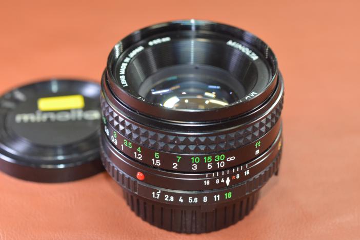 MINOLTA MD ROKKOR 50mm F1.7 【カメラ女子に絶大な人気の